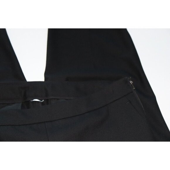 Kit and Ace Women's Size US8 Black Slim-Fit Trouser Side Zipper Wool Jersey Pant - Picture 5 of 9
